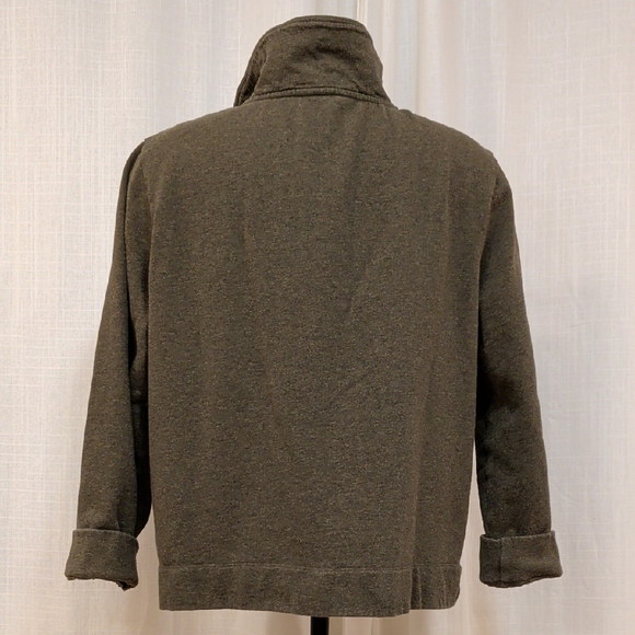 Clear Wing Johnny Collar Pullover Boxy Sweatshirt - Picture 3 of 8